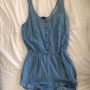Jean material romper